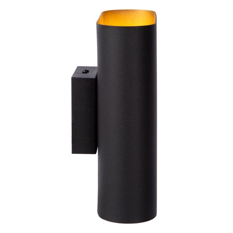 Lucide OVALIS - Nástenné svietidlo - 2xE14 - Čierne